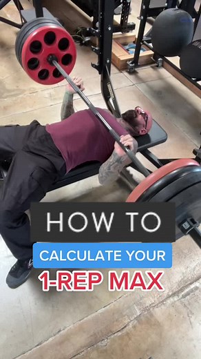 #HowTo calculate your #onerepmax on the #benchpress or any #exercise like #squats #shoulderpress etc without getting #hurt if you don’t have a good #spotter #1repmax #strengthtraining #exercisescience #gymtips #fyp