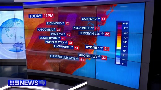 6.2K views · 46 reactions | Blistering heatwave conditions are moving across Sydney, with the temperature expected to rise as high as 42 degrees. #9News LATEST: https://nine.social/TQv | 9 News Sydney | Facebook