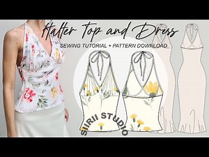 Halter Top Sewing Tutorial + Pattern download