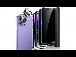 UniqueMe Privacy Screen Protector and Camera Protector for iPhone installation video