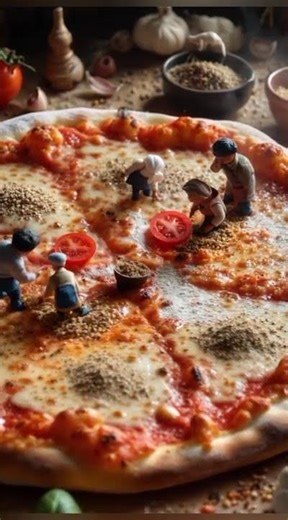 The Giant Pizza #trending #shorts #miniature #minivlog #minecraft #pizza #dwarf