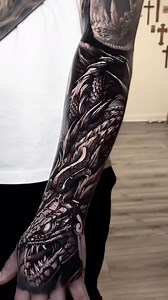 😮‍💨• @dombrowntattoo Mayan sleeve continued, we added the feathered serpent Quetzalcoatl from ancient mythology. Full lower arm wrap, challenging to do but well done to Callum for sitting well. Not all completed, to be finished soon. #dombrowntattoo #blackmasstattoos #tattoo #tattooart #tattooartist #tattoos #dark #darkart #darkartist #fantasy #fantasytattoo #ancient #ancientcivilization #mayan #mayantattoo #quetzalcóatl #quetzalcoatltattoo #skull #skulltattoo #skullart #ancienttattoo #handtat