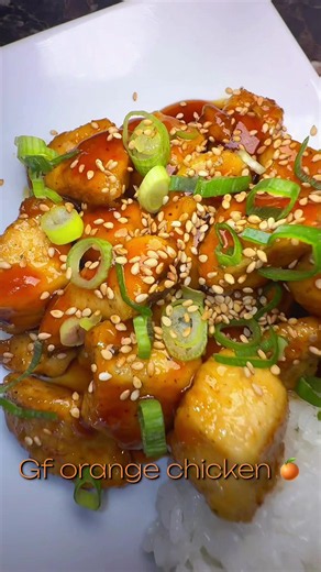 Gluten-free orange chicken that tastes better than takeout. 🍊🍗✨so easy to make at home! #glutenfree #foodtok #orangechicken #healthyrecipes #homecooking