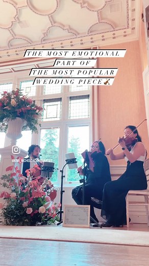 We know it’s the most popular wedding music for a reason! 💕 Pachelbel’s Canon in D is perfect for bridal entrance down the aisle, romance and beauty rolled into one #NicheQuartet #pachelbelscanon #canonind #stringquartet #stringquartetcovers #weddingmusic #weddingmusician #englishwedding #weddingceremony #dreamwedding #luxurywedding #classicalmusic #fyp #beautifulmusic #relaxingmusic #weddingtip #weddingtips #weddingtipsandtricks #weddingstringquartet