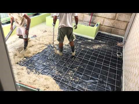 Liquid Limestone Concrete Pour