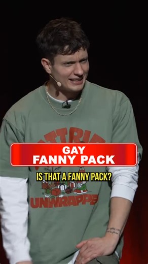 Matt Rife on Instagram: "Never go through a gay man’s fanny pack 😂😂😅🏳️‍🌈 #comedy #funny #mattrife #gay #standup #usa"