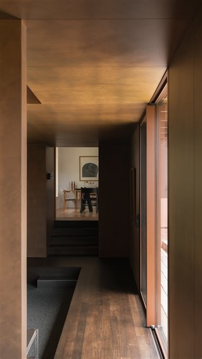 Simple Dwelling on Instagram: "In their own home, @sonelo_architects use contrast and a darker interior to draw the eye outward, letting the garden take the lead. Watch the full feature on Simple Dwelling. Architecture by @sonelo_architects Built by @cale.peters.constructions Landscape design by @amandaolivergardens Filmed and edited by @anthonyrichardson_ Produced by @simple_dwelling"