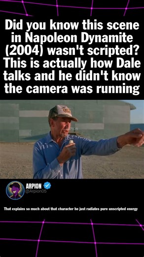 Did you know this scene in Napoleon Dynamite 2004 wasn't scripted This is actually how Dale talks an
