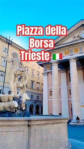 🏛️🔥Piazza della Borsa Trieste #shorts #italy #wanderlust #trending #viral #explore #reels #fyp #yt