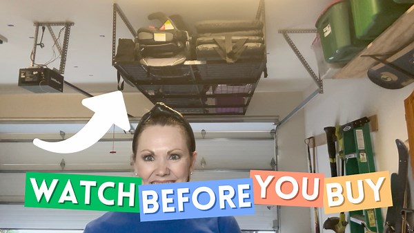 Watch Honest Review of Overhead Garage Storage Rack on Amazon Live