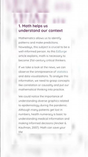 Why Is Math Important in Real Life? | Real-World Uses of Mathematics#WhyMathMatters #RealWorldMath📚➕