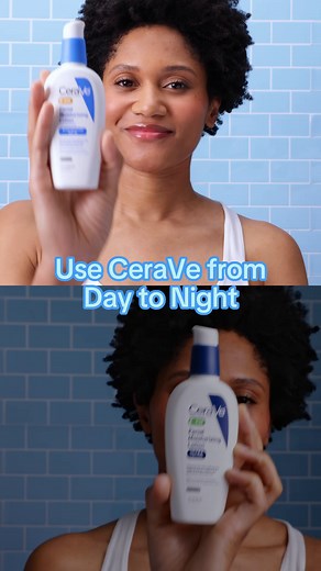 Keep your skin hydrated from daytime to nighttime with AM and PM Facial Moisturizing Lotion. Benefits and features: ✔️ Restores the skin barrier ✔️ Suitable for all skin types ✔️ Non-comedogenic Learn more: cerave.com | CeraVe Skincare