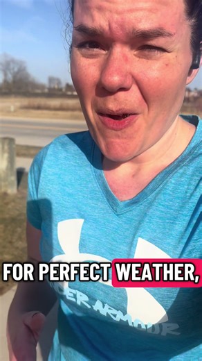 Perfect weather today! Sunshine, windy but not gusty, gorgeous!! #runtok #spring?