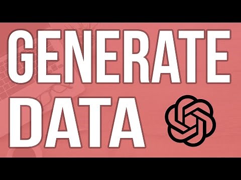 How to generate data with ChatGPT !