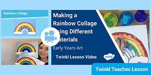 Early Years (Ages 3-5) Topic Lesson: Making a Collage Using Different Materials Video Lesson