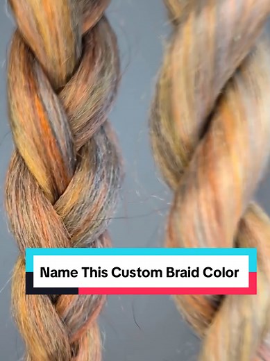 Custom Warm-Cool Hair Color Blend: Orange to Periwinkle
