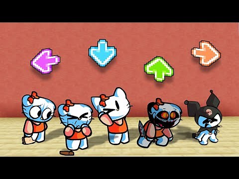 FNF Character Test | Gameplay VS Minecraft Animation | Hell On Kitty (FNF Mod) (Hello Kitty/Horror)