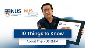 Curious about the new Executive Master of Science in Management (EMIM)? Hear it from Aaron Goh, Director, Master of Science Programme Office who will explain why EMIM is the ideal choice for mature professionals to redefine their careers. Tailored for individuals aged 40 and above, EMIM offers a flexible, part-time learning experience that welcomes all backgrounds—whether or not you have a Bachelor’s Degree or prior work experience. For more information, visit emim.nus.edu.sg. #NUSBusinessSchool