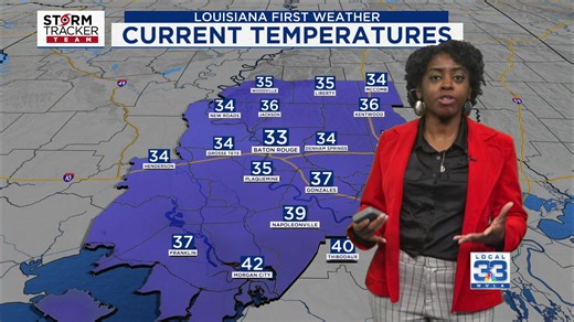 WATCH: Highs will be near 60 degrees on Wednesday in the Baton Rouge area. Rain will return late tonight and continue on and off over the next two days. https://www.louisianafirstnews.com/weather/latest-weather-in-south-louisiana/?utm_medium=social&utm_source=facebook_Louisiana_First_News | Louisiana First News