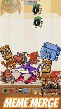 Meme merge gameplay part 2 #shortsfeed #ytshorts #satisfyling