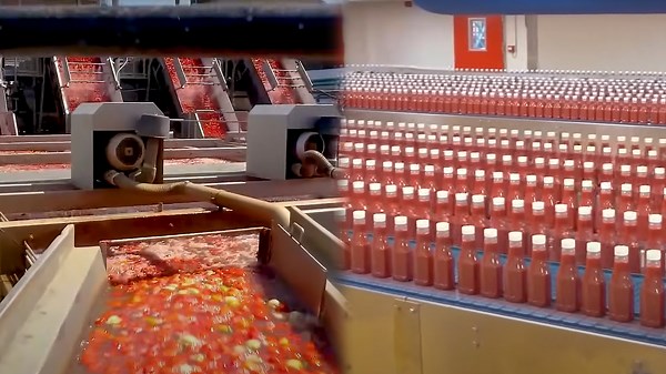 Watch How Fresh Tomatoes Become Ketchup in Bottles