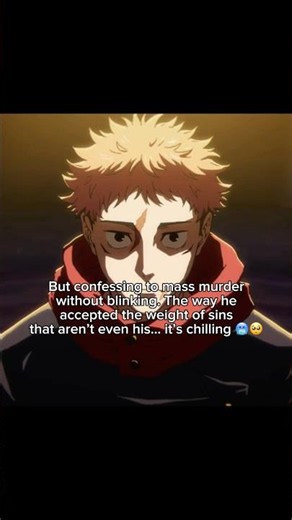 Yuji Accepting the Weight of Sukuna's Crimes| Yuji Blames Himself for Everything #fyp #jujutsukaisen