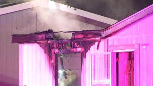 Model mobile home is a total loss after west-side fire