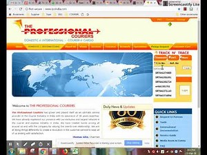 HOW TO TRACK PROFESSIONAL COURIER PARCEL?