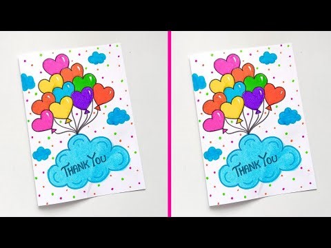 😍 Thank You Card 😍 | Easy & Beautiful Thank You Card | Smart Thank You Greeting Card Ideas