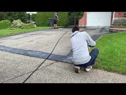 Application Scellant Asphalte Bitume