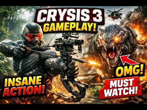 INSANE Crysis 3 Gameplay 🔥 | Epic Nanosuit Action