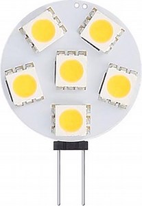 G4/GU4 LED lamp 12-24V 1W SMD 2900K dimbaar | bol