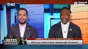 "Drew Brees is the greatest free agency signing in the history of the NFL. Drew Brees saved football in the city of New Orleans and the state of Louisiana." — Nick Wright | First Things First on FS1
