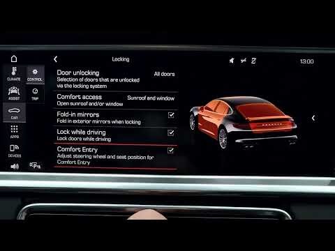Wie aktiviere ich die automatische Türverriegelung während der Fahrt beim PORSCHE Panamera 4S?