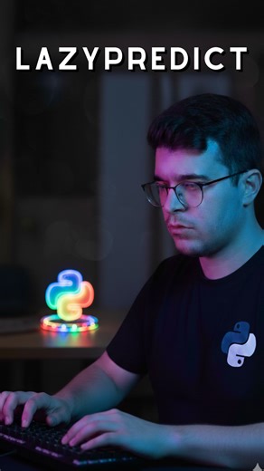 Arif Demir on Instagram: "LazyPredict nedir? LazyPredict, tek satır kod ile 20’den fazla makine öğrenmesi modelini eğitip karşılaştırmanı sağlayan bir Python kütüphanesidir. Model performanslarını aynı anda görerek en uygun algoritmayı hızlıca belirlemeni sağlar. Bu sayede model seçimi süreci saatler yerine dakikalar içinde tamamlanır. #LazyPredict #MachineLearning #Python"