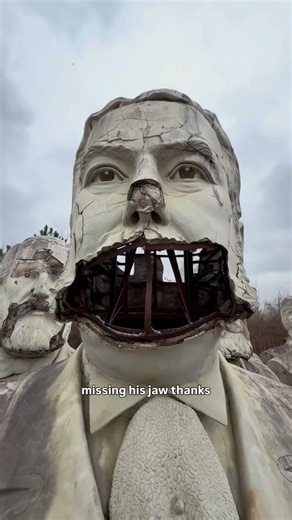 Giant Abandoned President Heads Are SINKING Into Mud (Only 8 Days/Year)