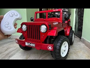 4x4 Powerful RC Jeep Unboxing, Assembling & Testing | Remote Control Ride On Jeep | Shamshad Maker🔥🔥