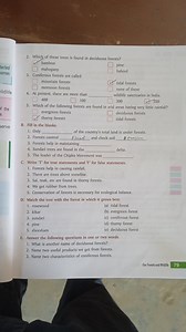 Which of these trees is found in deciduous forests?   bamboo ... | Filo