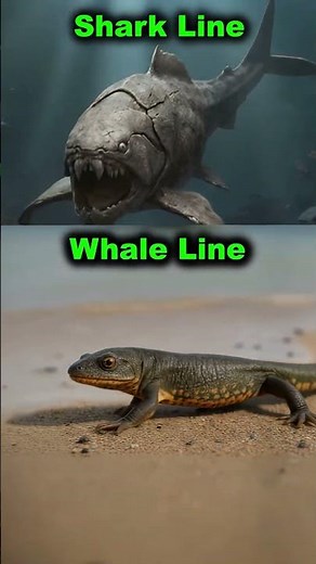300 Million Years in 60 Seconds: Shark vs Whale Parallel Evolution Morph💡