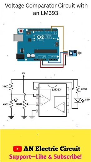 Voltage Comparator Circuit | #shortsfeed #electroniccircuit