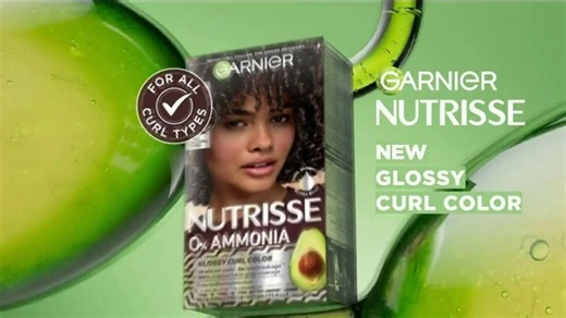 Garnier Nutrisse Glossy Curl Color TV Spot, 'Color and Care'