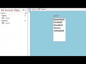 Populate listbox with unique values in access form