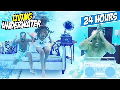 Living UNDERWATER For 24 Hours - Challenge
