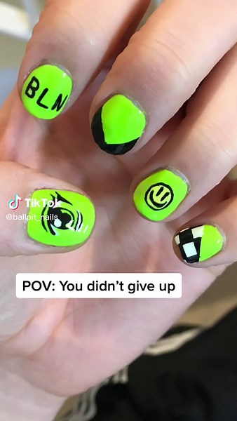 Handpainted Smiley Face Nail Art Journey