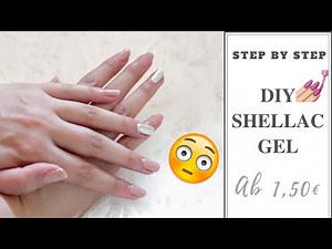 DIY SHELLAC GEL NAILS | nude + chrome nails