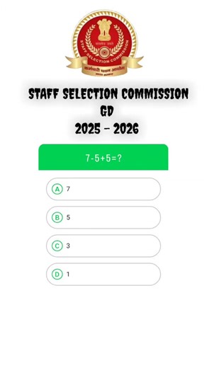 ssc_gd_2.0 on Instagram: "Staff selection commission gd quizzes. All ssc exam pyq and new que. Follow for more quiz on insta. Ssc gd quizzes #sscgd2025📚📖✨💯❤️ #ssccgl #staffselectioncomission #quiztime #studded"