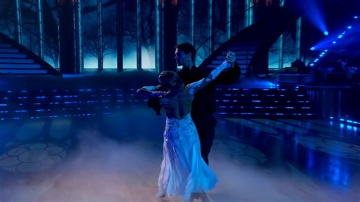Dylan Efron and pro Daniella Karagach perform a Viennese Waltz to “Can’t Help Falling in Love (DARK)” by Tommee Profitt & Brooke. #HalloweenNight #DWTS | Dancing with the Stars