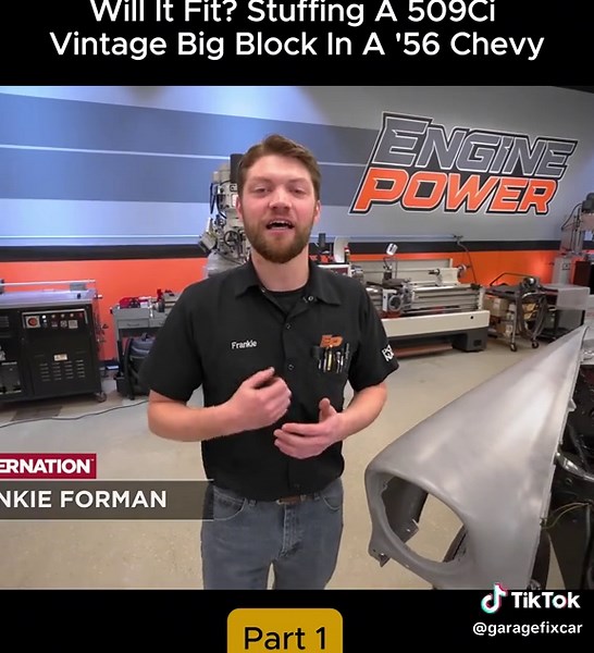 Will it Fit? Stuffing a 509ci Vintage Big Block in a '56 Chevy#mechanics #error404 #error #autorepairshop #infinite #enginebuild #remove #terrible #rebuild #carfix #autocar #service