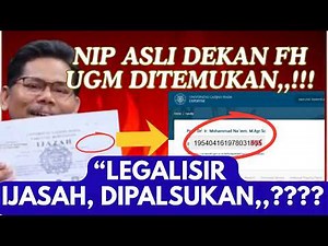 "JOKOWI'S DIPLOMA LEGALIZED GRADUATE EXPOSED? 9-DIGIT NIP & DEAN'S NAME DO NOT MATCH, WHAT'S GOIN...