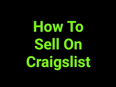 How To Sell On Craigslist